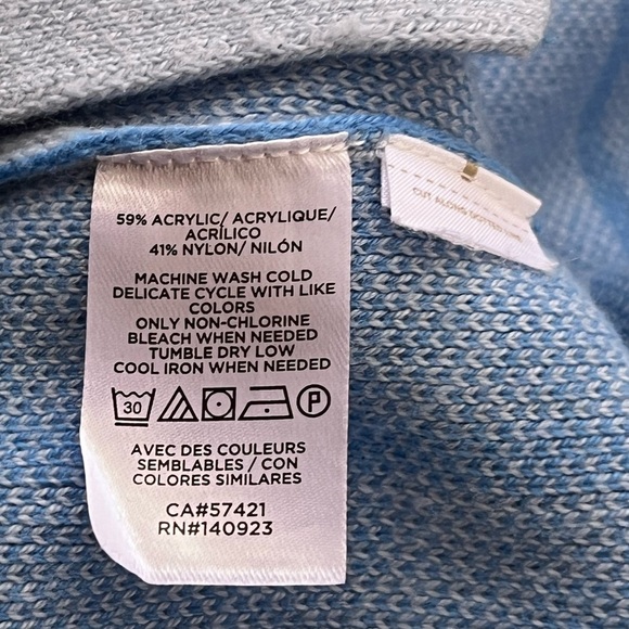 Loft Windowpane Sz XL Minimalist Mock Neck Tunic Sweater - Picture 11 of 12